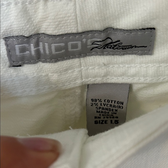 Chico's White Ankle Jeans - Picture 7 of 12